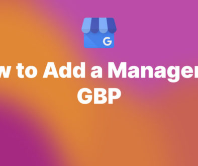 How to add a manager on GBP