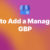 How to add a manager on GBP