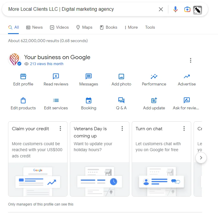 Google Business Profile Update November 2022